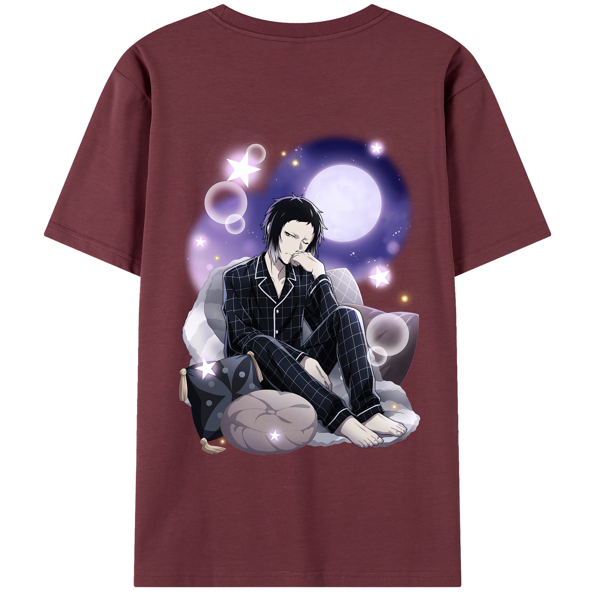 （画像用） 文豪ストレイドッグス Bungo Stray Dogs 綿100％半袖Tシャツ（背面プリント）